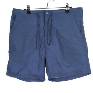 Abercrombie & Fitch Relaxed Fit Blue Nylon Shorts Men's Medium